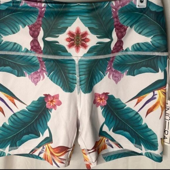Nura Tropical Stretch Workout Shorts - Picture 2 of 4